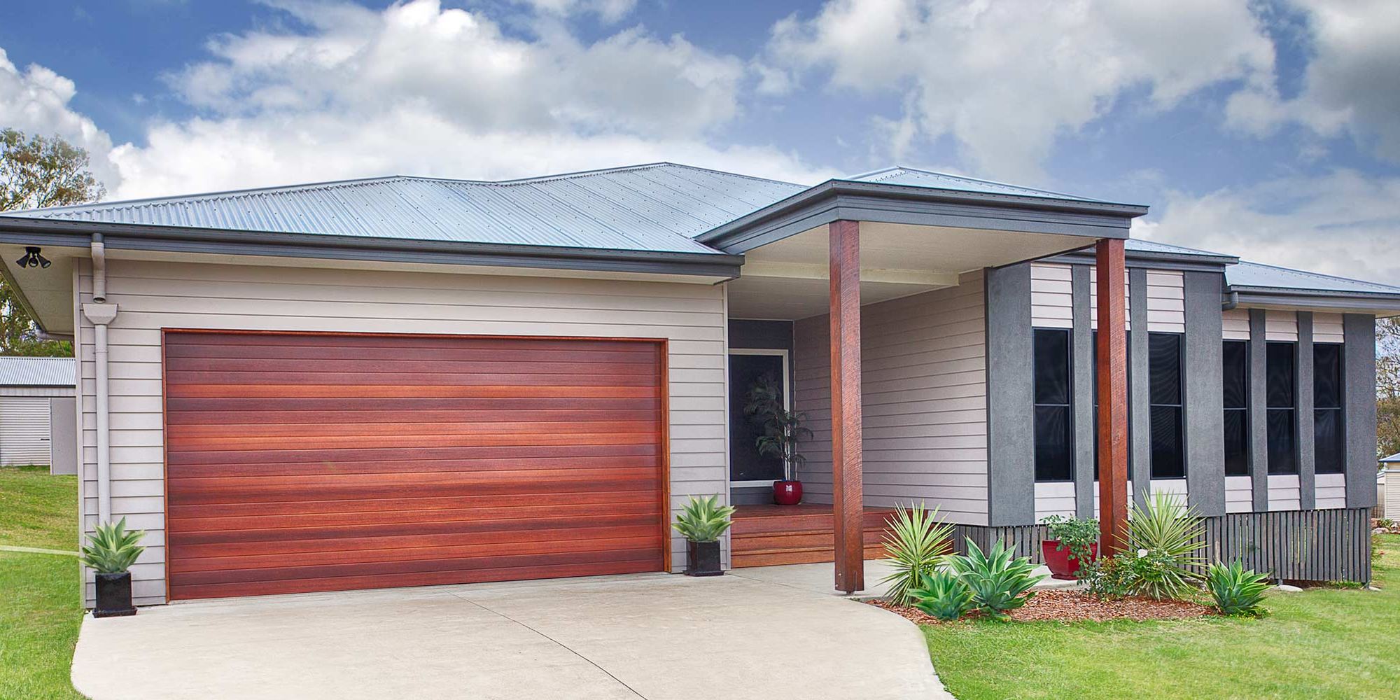 A completed Franklin Constructions steel frame home near Beaudesert