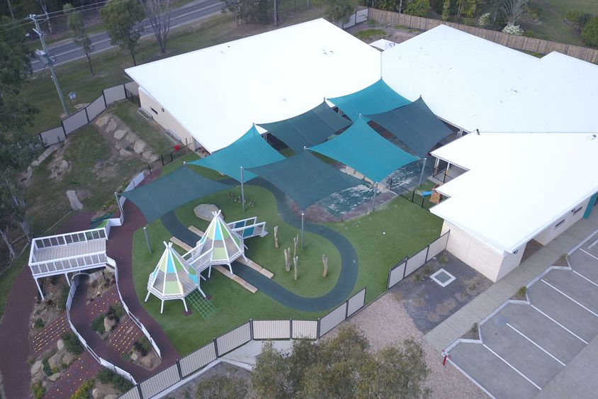 Aerial view of a Franklin Constructions commercial project